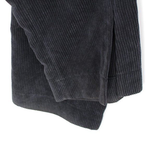 Anine Bing Jocelyn Corduroy Slit-Hem Pants S High Rise Trousers Navy Blue Small - Picture 7 of 9